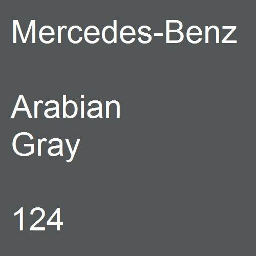 Mercedes-Benz, Arabian Gray, 124.